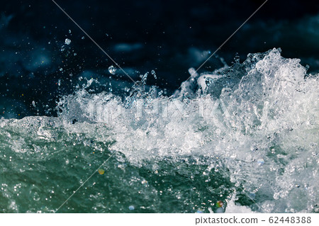 Stormy waves in the ocean as a background 62448388