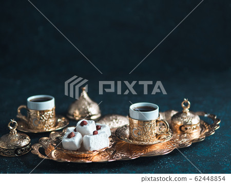 Turkish delight and turkish coffee 62448854