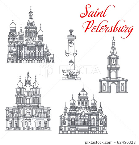 Travel landmarks of Saint Petersburg architecture Travel landmarks of Saint Petersburg architecture 62450328