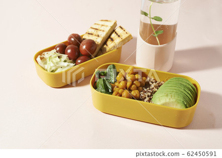 bento lunch with tofu and quinoa bento lunch with tofu and quinoa 62450591