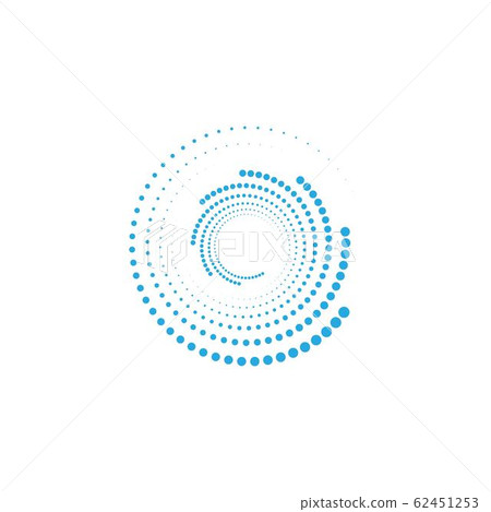 halftone circle dots vector 62451253