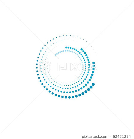 halftone circle dots vector 62451254