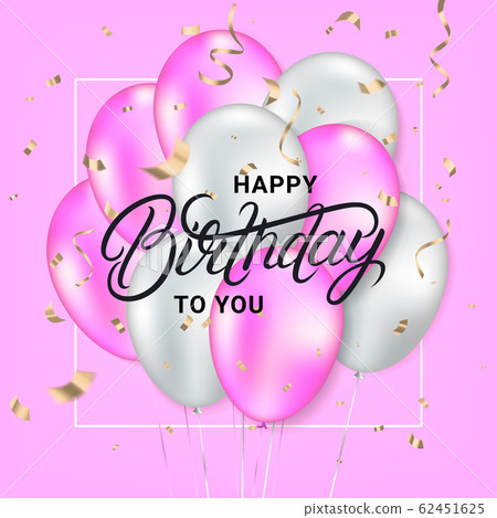 Happy birthday greeting card 62451625