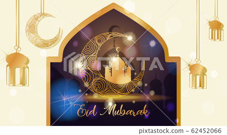 Background design for Muslim festival Eid Mubarak Background design for Muslim festival Eid Mubarak 62452066