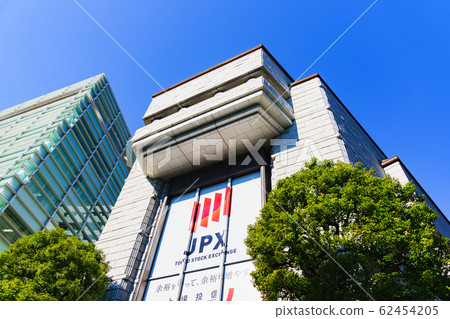 東京證券交易所TSE JPX日本風景東京日本經濟新聞股票繁榮交易[拍攝在公共道路上的外觀] 62454205