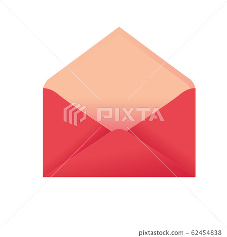 Modern vector illustration of pink envelope with blank card. Postal envelope Modern vector illustration of pink envelope with blank card. Postal envelope 62454838
