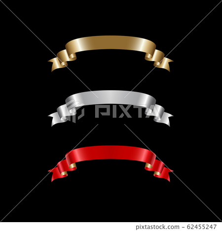 Luxury ribbons set, gift bows Luxury ribbons set, gift bows 62455247