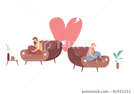 Vector concept of conflict or relationship problem in homosexual couple. Broken marriage. Conflicts between lgbt lesbian womans. Breaking up people. Family quarrel. Vector concept of conflict or relationship problem in homosexual couple. Broken marriage. Conflicts between lgbt lesbian womans. Breaking up people. Family quarrel. 62455251