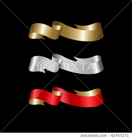 Luxury ribbons set, gift bows Luxury ribbons set, gift bows 62455271