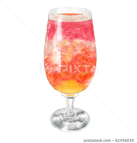 Watercolor illustration of tequila cocktail. 62456039