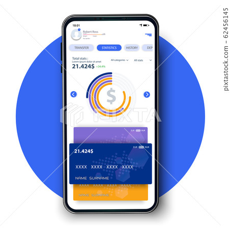 Online Banking Mobile Apps UI, UX, GUI set with... - Stock Illustration ...