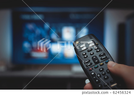 VOD service on television. TV streaming concept 62456324