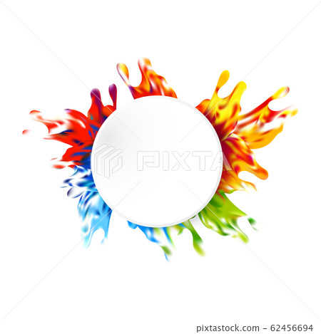 Abstract vector paint color design background. illustration vector design 62456694