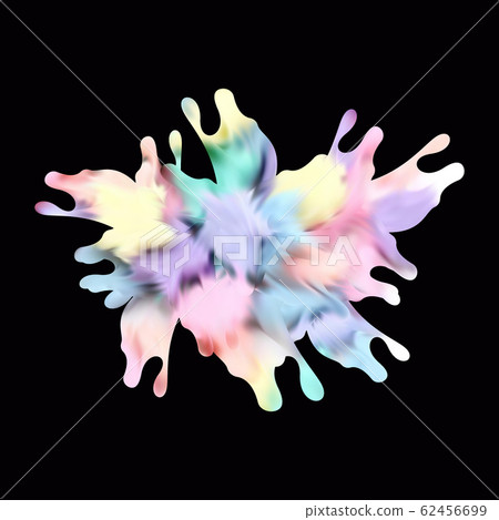 Color splash oil or acrylic paint design element for presentations, flyers, leaflets, postcards and posters. Vector illustration Color splash oil or acrylic paint design element for presentations, flyers, leaflets, postcards and posters. Vector illustration 62456699