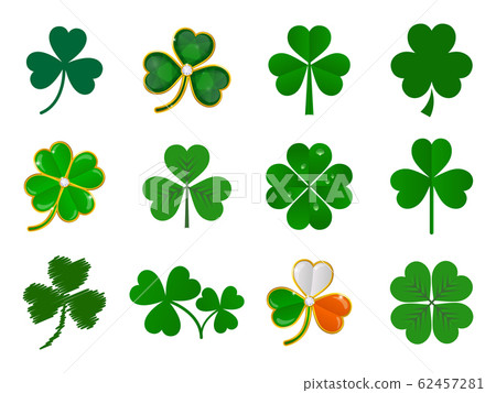 vector shamrock collection 62457281