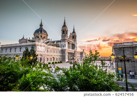 Madrid,Spain-May 28,2015:Catedral de la almudena 62457456