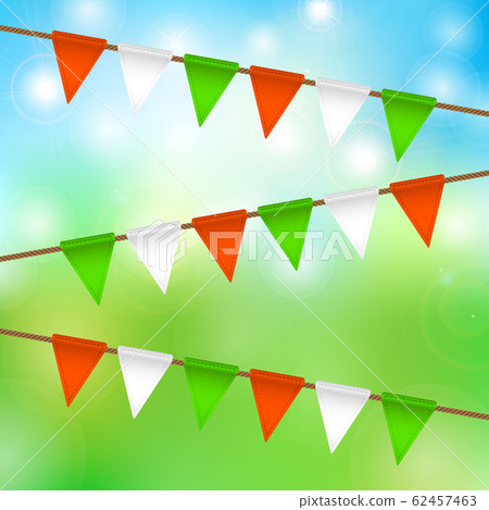 vector flag garland for st. patrick's day vector flag garland for st. patrick's day 62457463