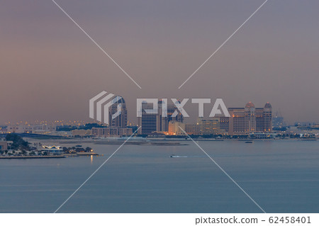 Doha at night. Qatar Doha at night. Qatar 62458401