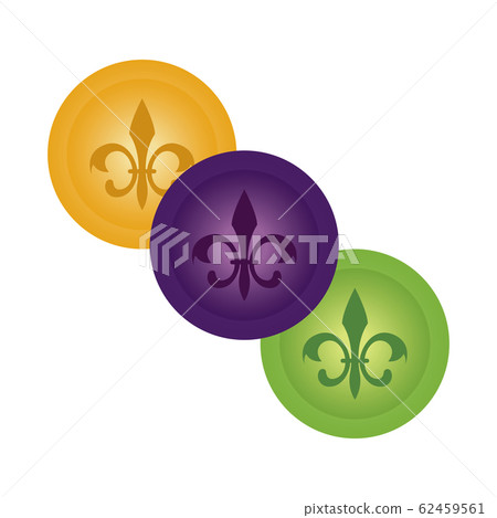 Set of fleur de lis stamps Set of fleur de lis stamps 62459561