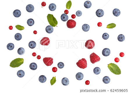Wreath of different berries. 62459605