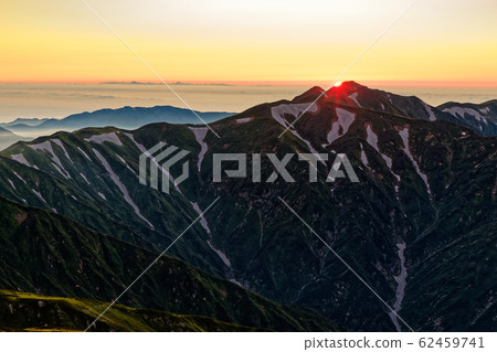 Sunset at Kitamatadake seen from Iide Motoyama 62459741