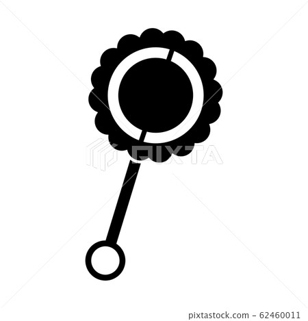 Isolated baby rattle Isolated baby rattle 62460011