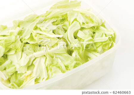 Shredded cabbage in storage container Shredded cabbage in storage container 62460663