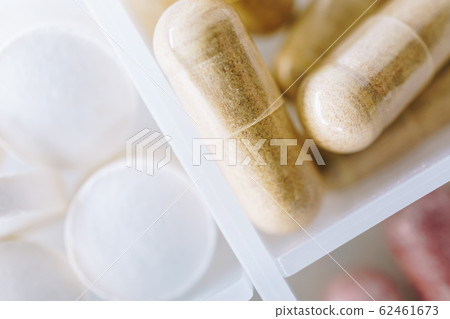 Top view of alternative organic medicine or herbal 62461673