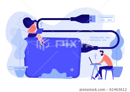External hard drive concept vector illustration. External hard drive concept vector illustration. 62463612