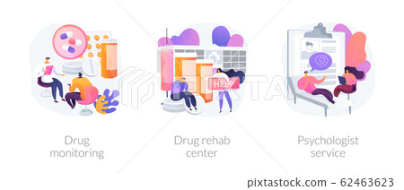 Addiction treatment vector concept metaphors. 62463623