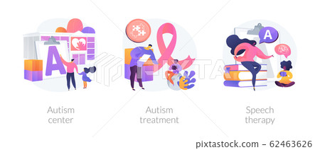 Autism spectrum disorder vector concept metaphors. Autism spectrum disorder vector concept metaphors. 62463626
