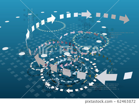 矢量圖的時間流逝由循環箭頭表示 矢量圖的時間流逝由循環箭頭表示 62463872