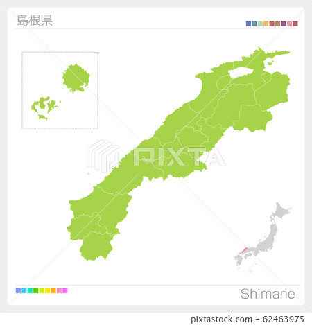 Shimane Prefecture Map / Shimane (City, Division) Shimane Prefecture Map / Shimane (City, Division) 62463975