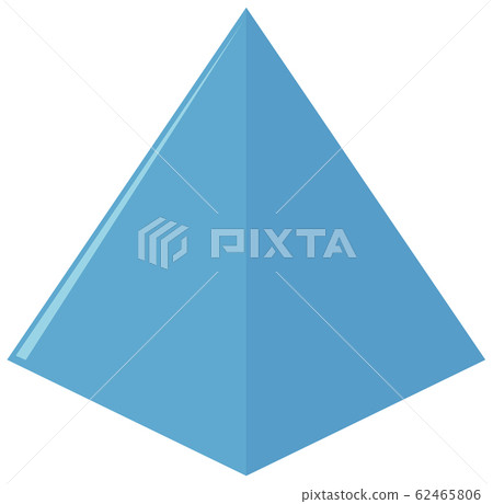 Geometry shape of triangle in blue - Stock Illustration [62465806] - PIXTA