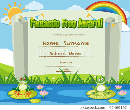 Certificate template for fantastic award with 62466192