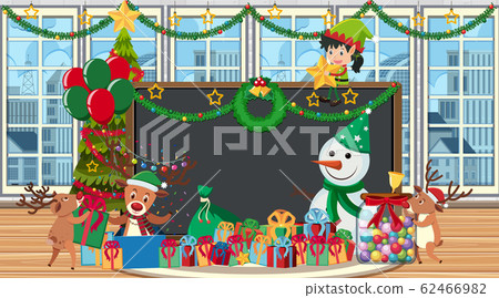 Border template with christmas decorations Border template with christmas decorations 62466982