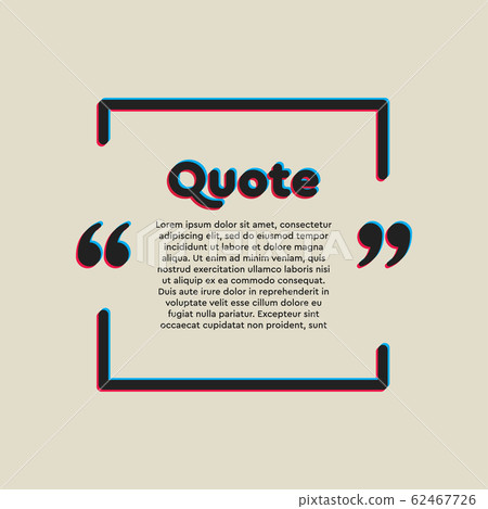 Vector template a creative quote bracket lines 62467726