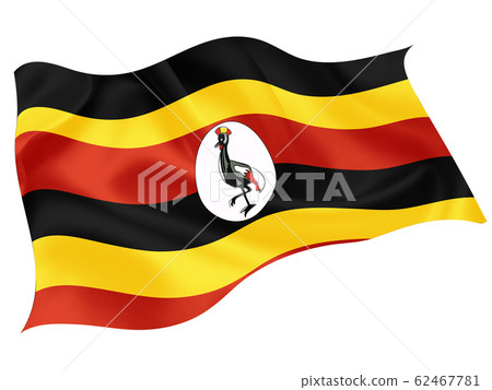 Uganda national flag world icon Uganda national flag world icon 62467781