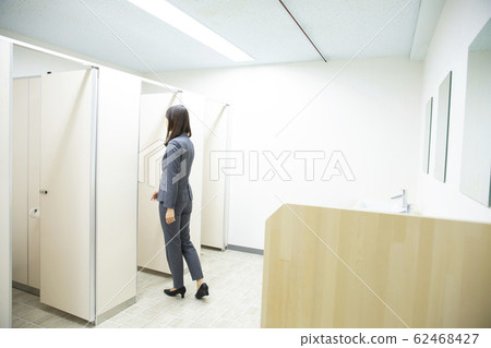 Woman, toilet, business woman, no face 62468427