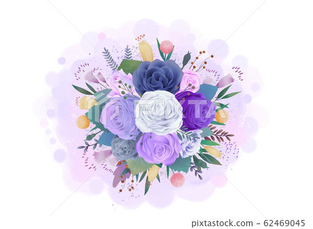 Watercolor wreath 62469045