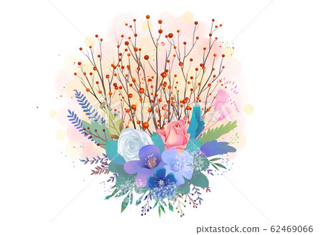 水彩花圈 水彩花圈 62469066