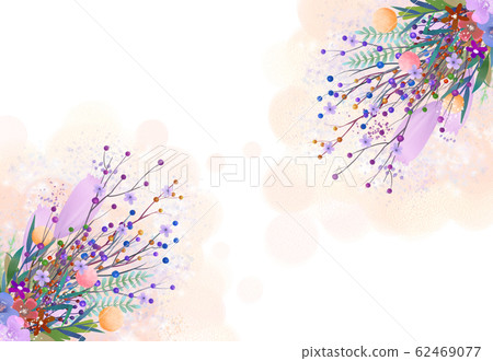 Watercolor wreath 62469077