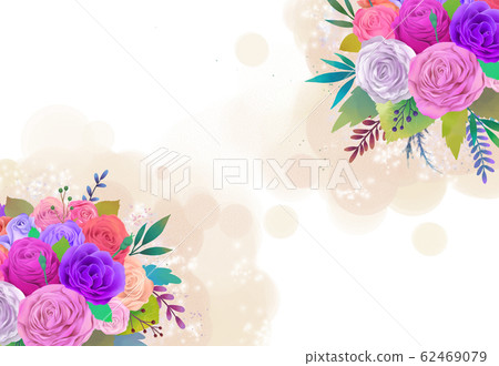 水彩花圈 水彩花圈 62469079