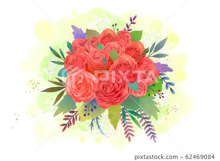 水彩花圈 水彩花圈 62469084