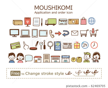 申請訂購方法圖標流信用卡互聯網線 申請訂購方法圖標流信用卡互聯網線 62469705