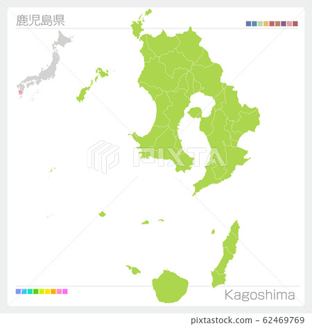 鹿兒島縣/鹿兒島市地圖（市/區） 62469769