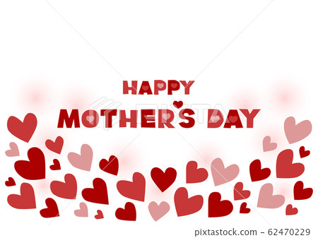 Happy Mother's Day Mother's Day Heart Pattern... - Stock Illustration ...