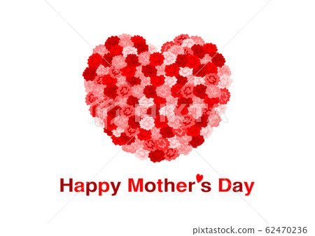 Happy Mother's Day Mother's Day Carnation Illustration Heart Happy Mother's Day Mother's Day Carnation Illustration Heart 62470236