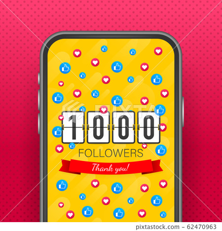 Vector thanks design template for network friends Vector thanks design template for network friends 62470963