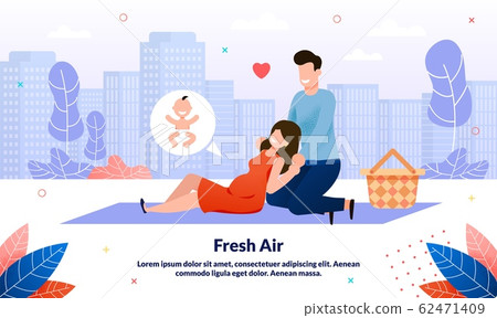 Happy Relationships During Pregnancy Vector Banner 62471409